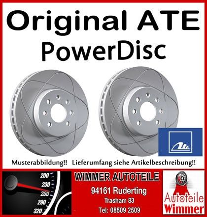 ATE POWERDISC Bremsscheiben belüftet hinten 294x19mm BMW E46