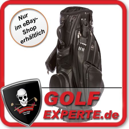  GOLF LIMITED SEREIS SCHWARZ CARTBAG CB LITE NEU LEDEROPTIK STATT 299