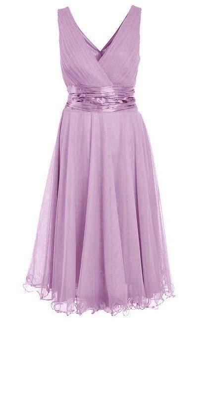 B79 Abendkleid V Ausschnitt schlichtes Trauzeugin Blumenmädchen Kleid