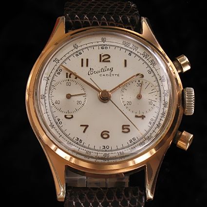 Breitling Cadette Chronograph Referenz 1191 Kaliber Venus 188