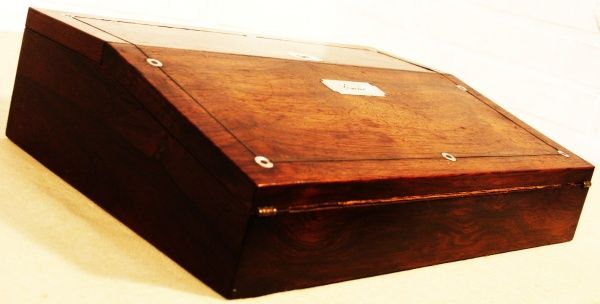 BIEDERMEIER REISE SEKRETÄR PALISANDER PULT WRITING BOX