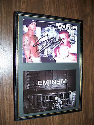 LTD EDITION SIGNED FRAMED EMINEM SLIM SHADY *COA