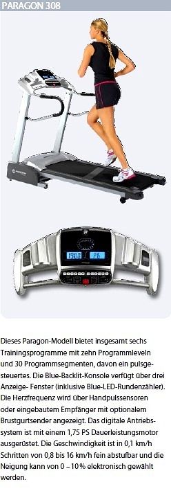 Horizon Paragon 308 Laufband / Fitness   Heimtrainer   Heimsport  ähn