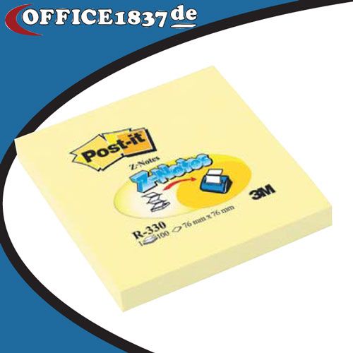 12 X 100 POST IT Z NOTES 76X76 MM HAFTNOTIZEN GELB R330