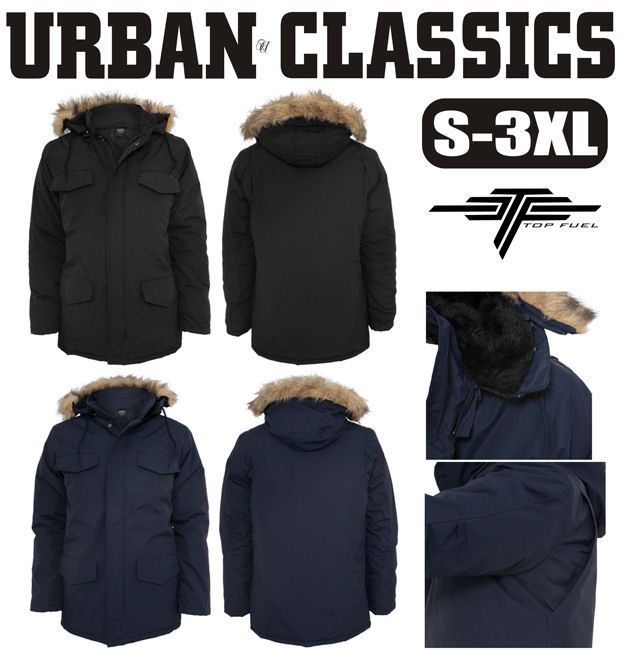 URBAN CLASSICS Winter Parka TB338 S 3XL Jacke Winterjacke Herren