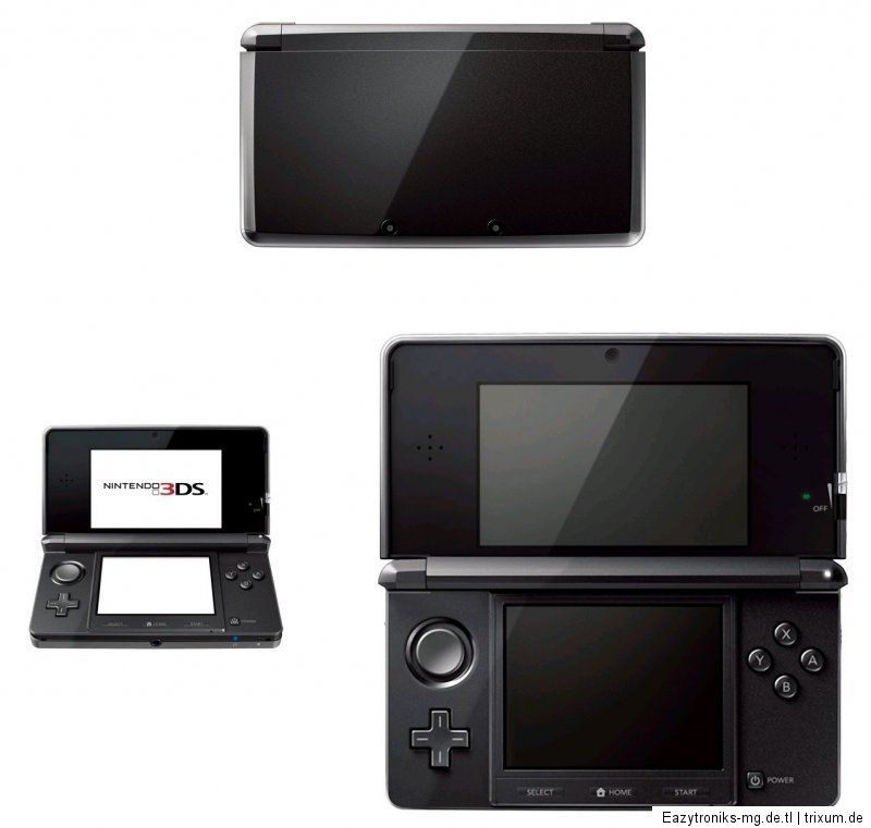 Nintendo 3DS Schwarz Handheld Spielkonsole (PAL) +++NEU+++