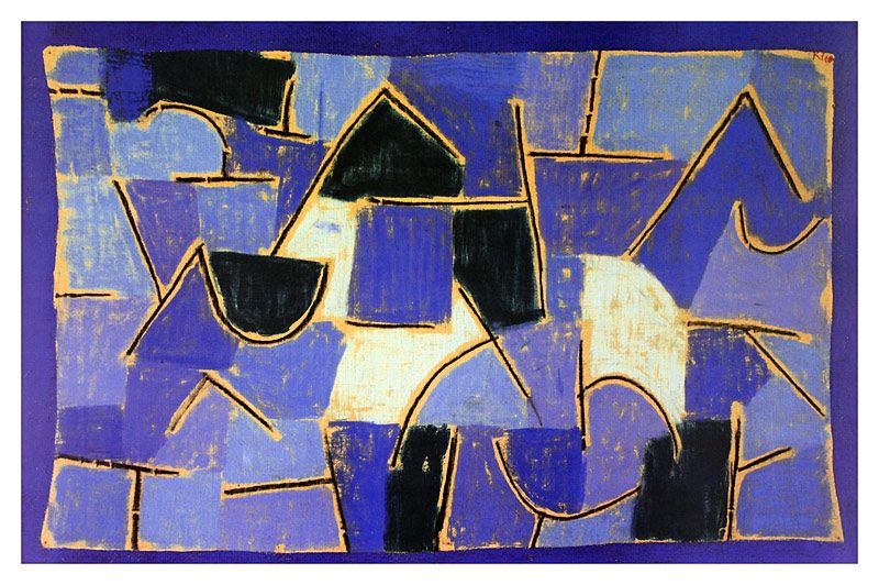 KLEE Paul~Blaue Nacht, 1937~Kunstdruck~49x74cm