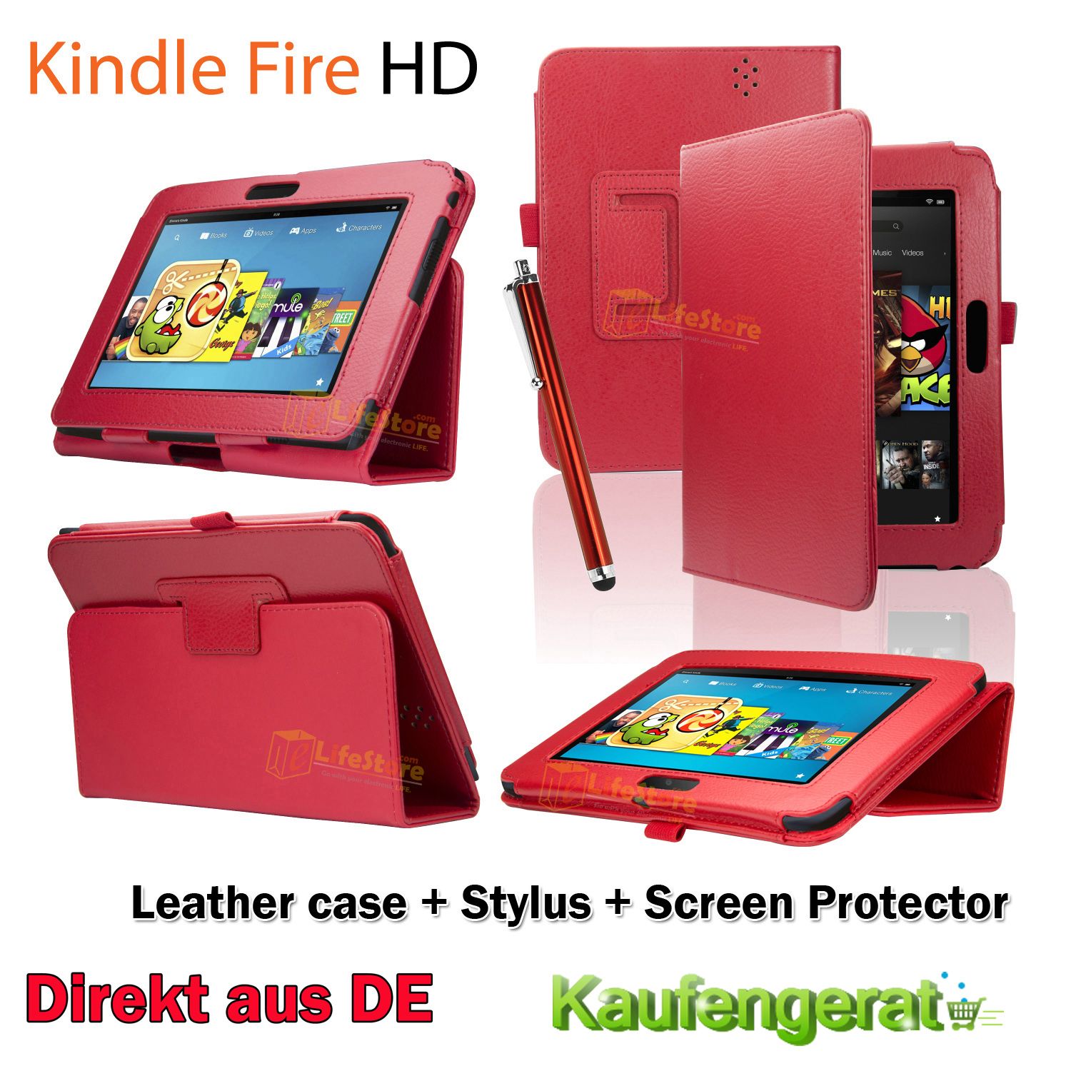 Dieses Kunstleder hält Ihr  Kindle Fire HD 7 nutzbar, während