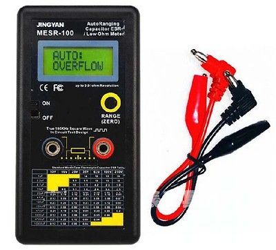 AutoRanging In Circuit ESR Capacitor Kondensator /Low Ohm Meter 0.01