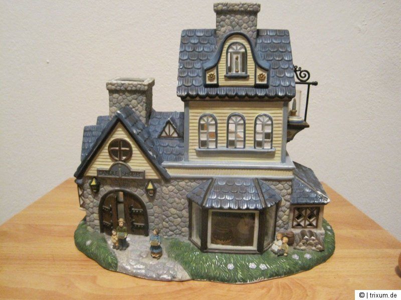 Partylite Teelichthaus Old World Village 1 Candle Shoppe