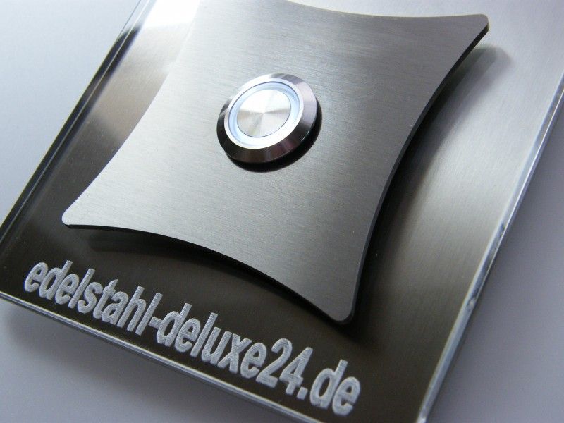 Edelstahl Türklingel Klingelplatte Klingel LED ED346