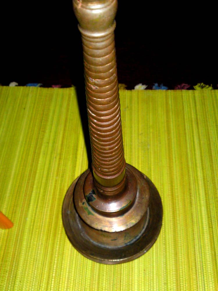 JUDENSTERN BRONZE SABBATLAMPE SHABBATH LAMP MENORA JUDAICA JUDAIKA