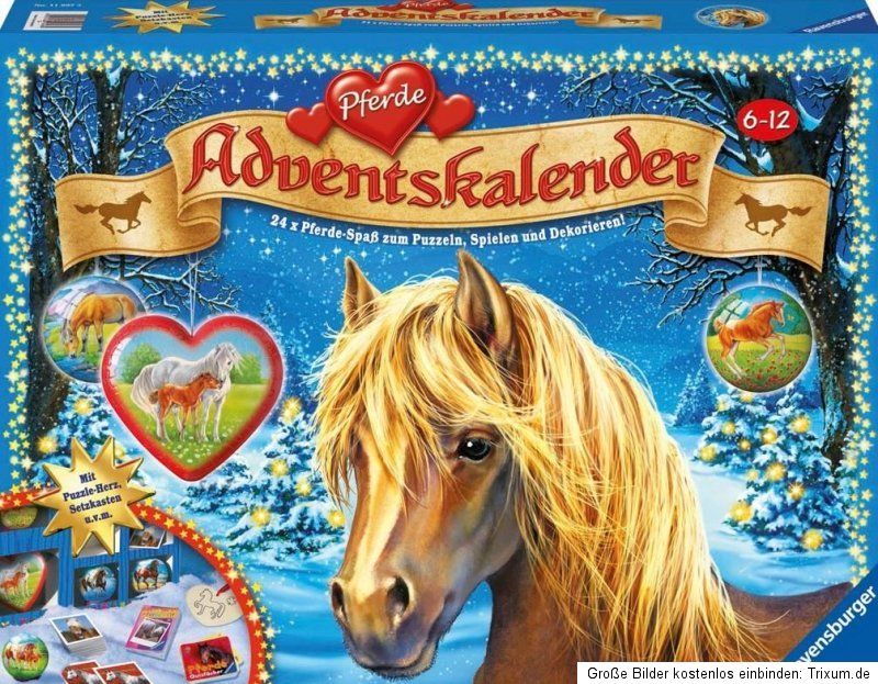 RAVENSBURGER 11697   PFERDE ADVENTSKALENDER 2012, NEU/OVP