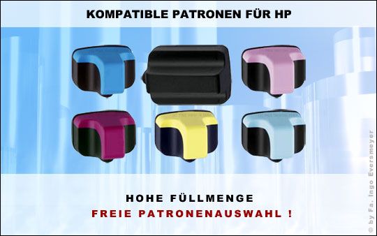 Patronen Tinte fuer HP363 HP 363 HP Drucker Photosmart C5175 C5177