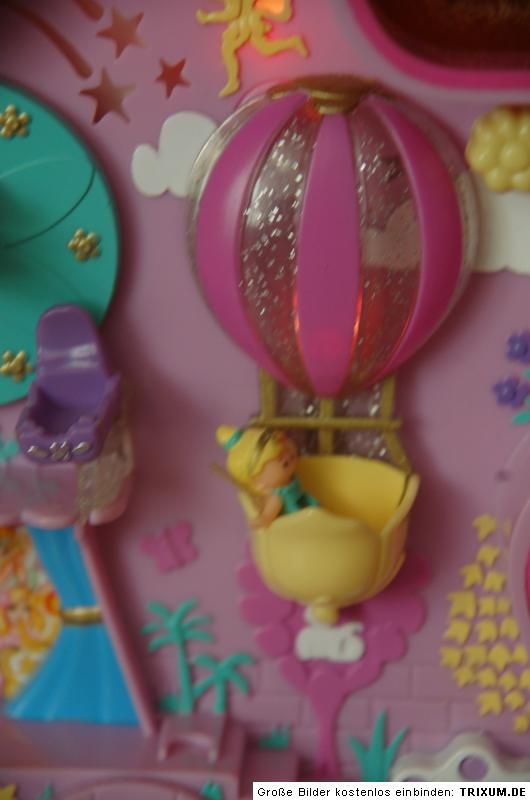 53 ) Polly Pocket Mini ♥ Leuchtender großer Feen Stern mit 2 Feen