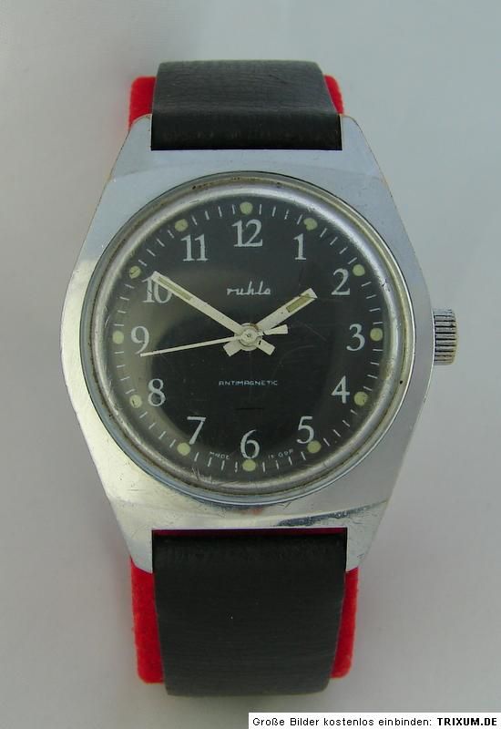 Ruhla Uhr Herren Handaufzug Armbanduhr GDR german gents men watch