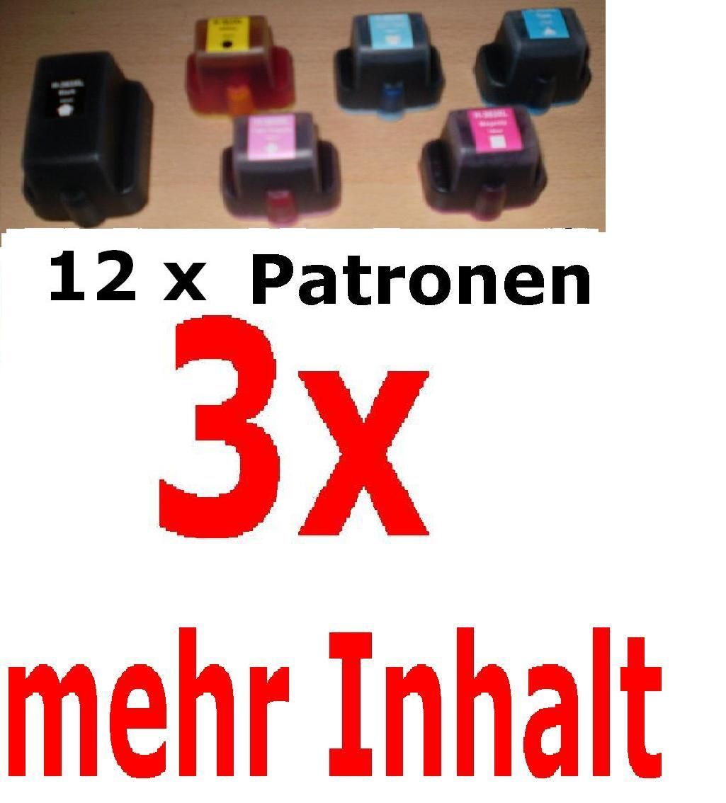 12 HP 363 Drucker TINTE PATRONEN C5180 C6180 C6280 3310