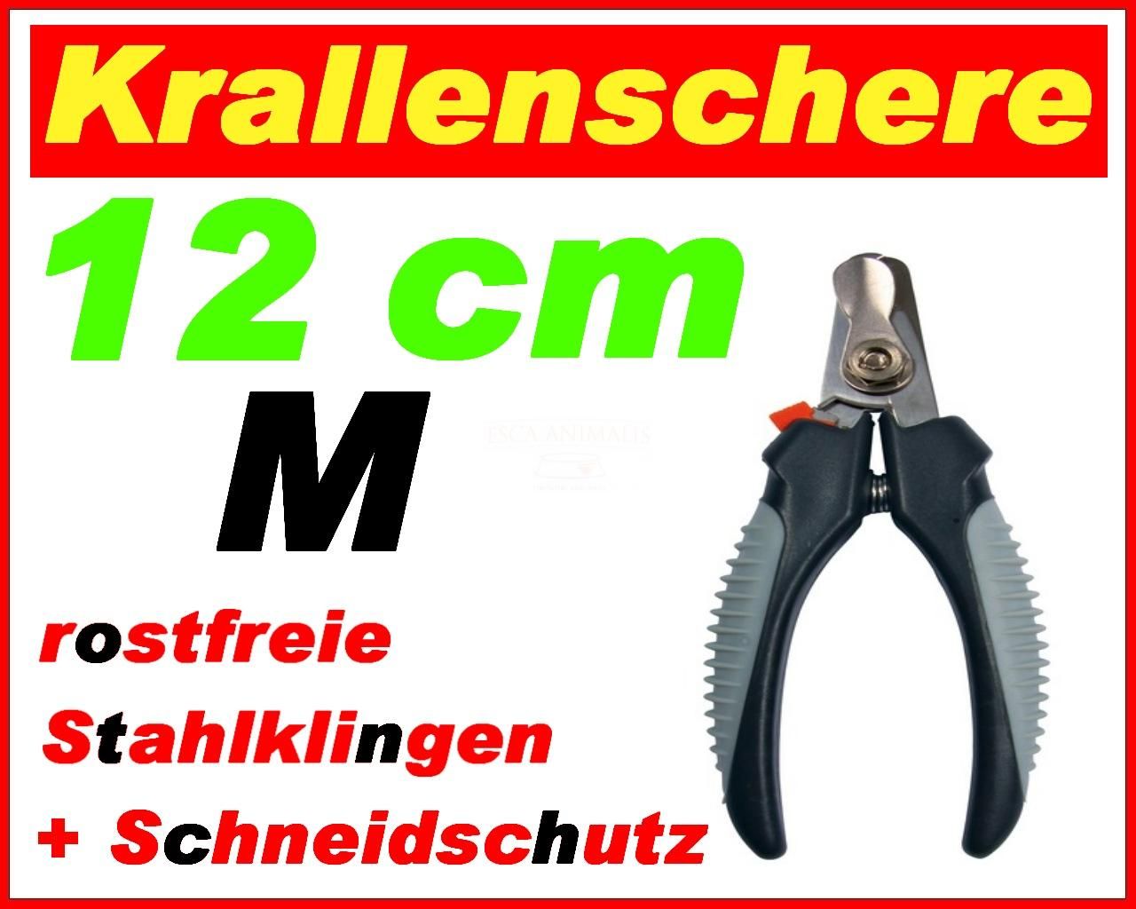 Krallenschere größe M 12cm mit Schneidschutz begrenzer Krallenzange