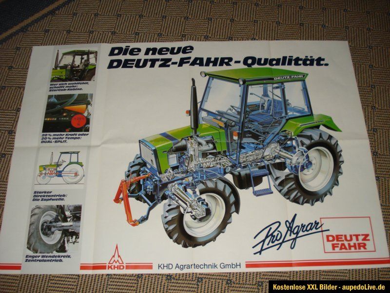 Original Deutz Fahr Programm 1988 Prospekt