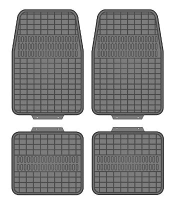 Gummimatten 4er Set grau 600 x 400   460 x 380 mm