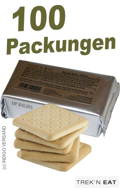 100 Packungen Hartkekse Panzerplatten BW Kekse EPA Trekking