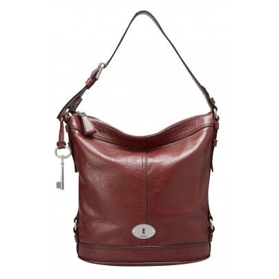 Fossil ZB5305 Maddox Bucket Handtasche Brick Red NEU