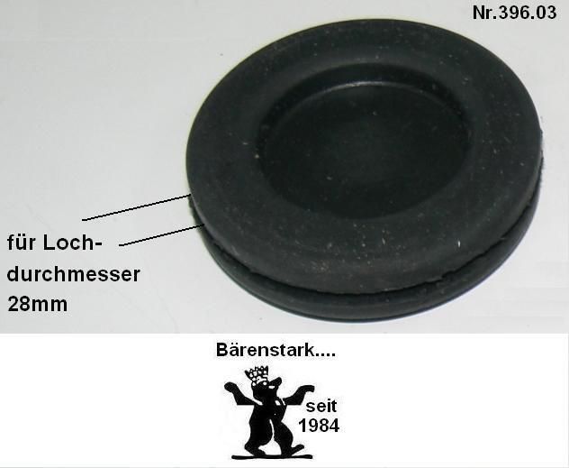 8x Gummistopfen Bohrloch Verschlußstopfen 28mm 396.03