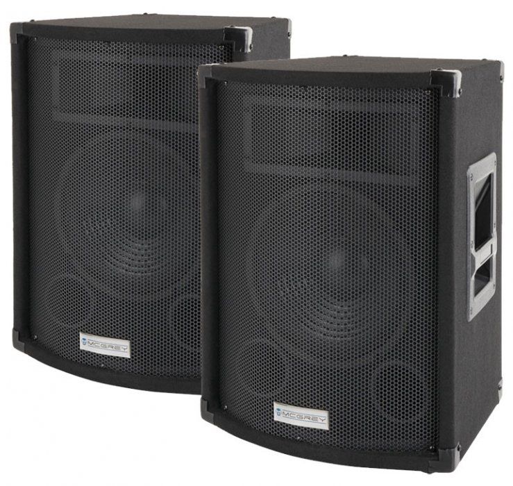 McGrey 2 x 300 Watt Boxen Paar DJ PA Lautsprecherbox Partykeller TP 8