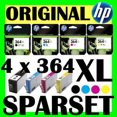 4x HP364 XL ORIGINAL TINTE PATRONEN PHOTOSMART B010A B210A B210B B209A