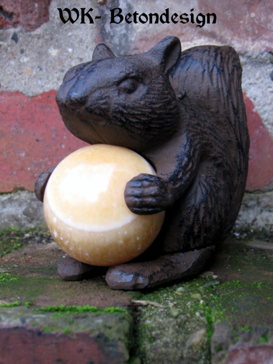 Eichhörnchen Squirrel Skulptur Figur Tier WK Betondesig