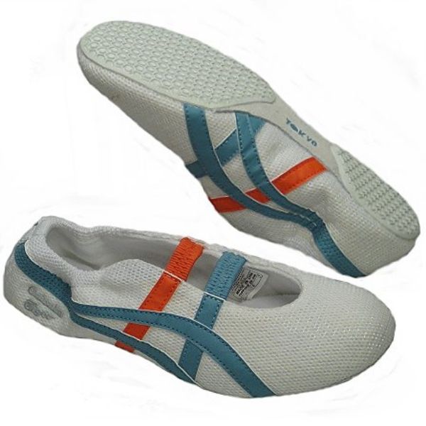 ONITSUKA TIGER SCHUHE BALLERINAS GYMNASTIC WEISS 42