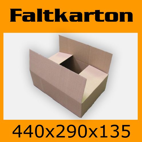 200 Kartons Faltschachteln   440 x 290 x 135 mm