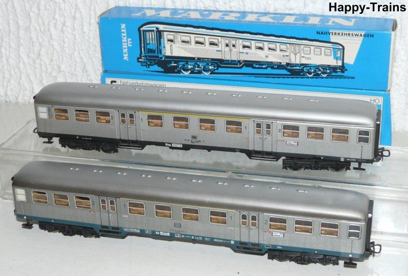 2x Märklin 4083 Silberling Nahverkehrswagen OVP / H0