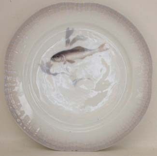 PRE 1923 Royal Copenhagen ART NOUVEAU PLATE (FISH)