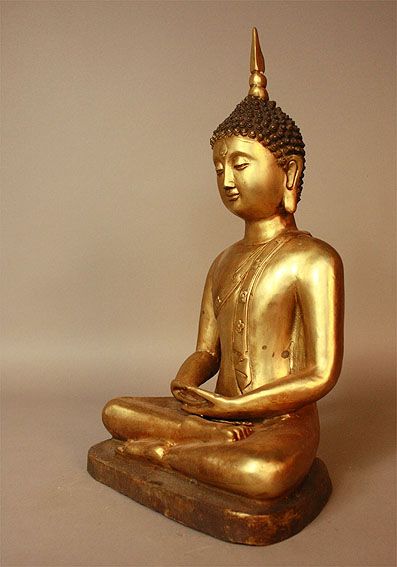 AMITABHA BUDDHA STATUE BRONZE MESSING SKULPTUR TIBET ASIATIKA ASIEN