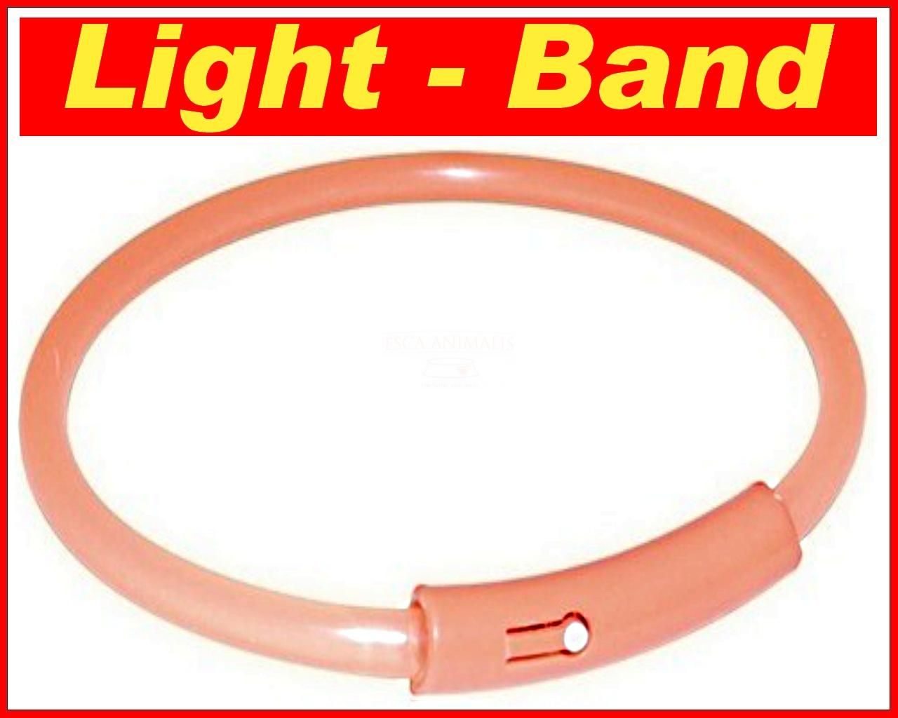 LED ultra leicht leuchtring blink licht Halsband gr. XS Hunde