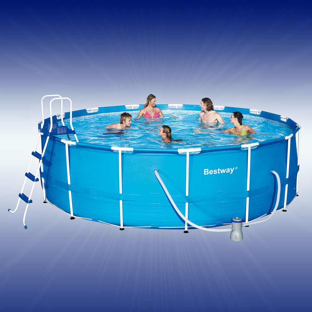 Bestway Familenpool mit Stahlrahmen 457 x 122 cm