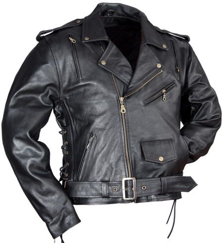 LEDERJACKE ROCKABILLY CHOPPER BIKER LEDER JACKE ROCKER