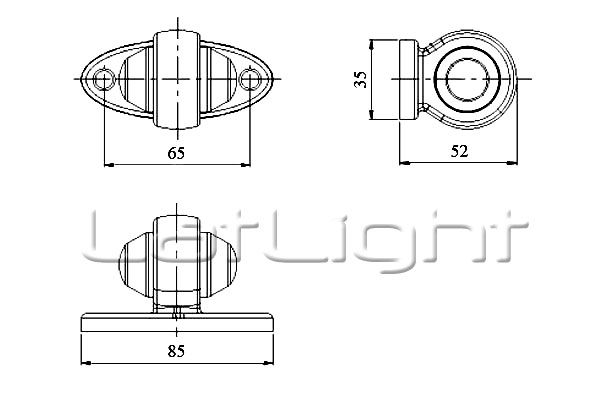 LED Umrissleuchten Trailer Positionsleuchte LKW Begrenzungsleuchten 12