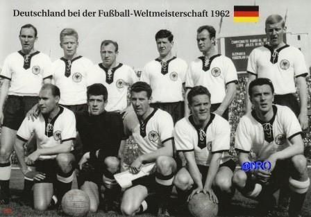 WM 1962 + Deutschland + Mannschaftsfoto + BigCard #483