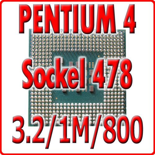 Pentium 4 CPU 3.2/1M/800 Prescott HT Sockel 478 P4 Prozessor