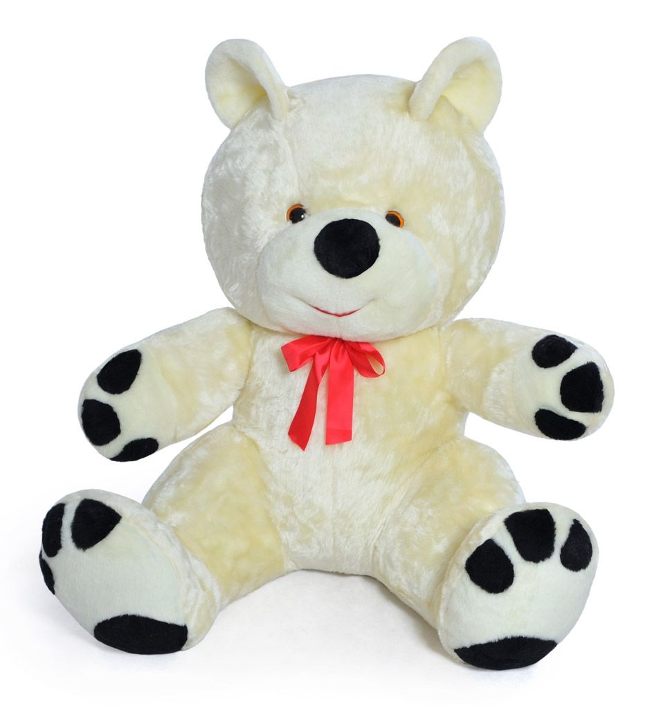 Riesen Teddybär Plüschtier Stofftier weiß 120cm groß