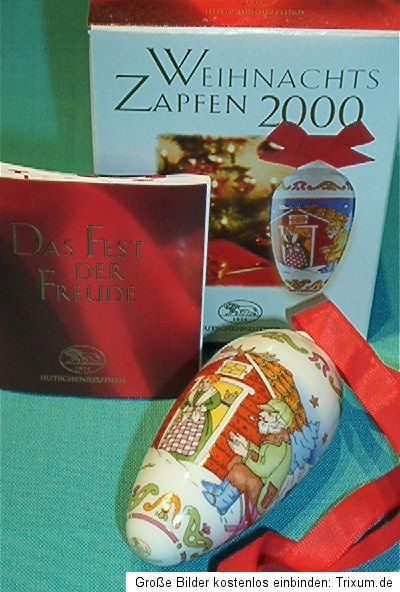 Hutschenreuther Weihnachtszapfen Porzellan ab 1998   Einzelverkauf div