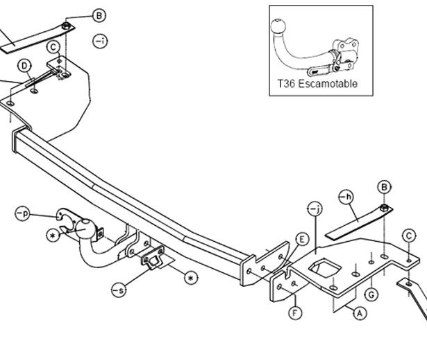 Toyota Corolla E12 Stuf Anhängerkupplung abnehmbar +7pE