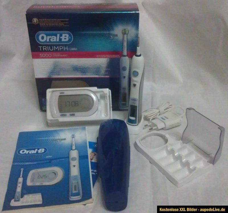 Braun Oral B Triumph 5000 inkl. Smart Guide elektrische Zahnbürste