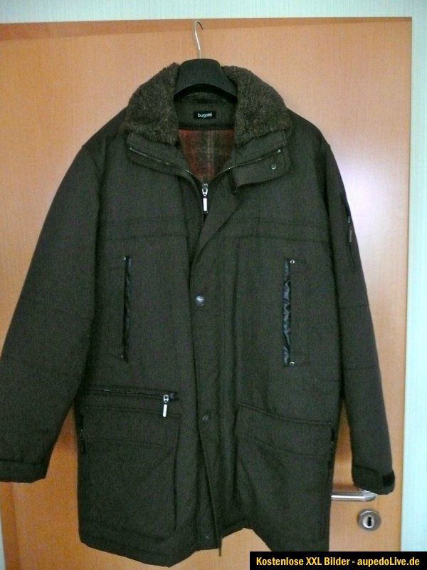 Bugatti Herrenjacke Gr. 48 Neuwertig super warm Fell Baumwolle