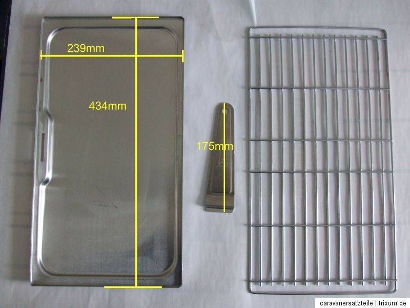 Saftschalen  Set für den Cramer Grill, 2flammig, Lieferumfang wie auf