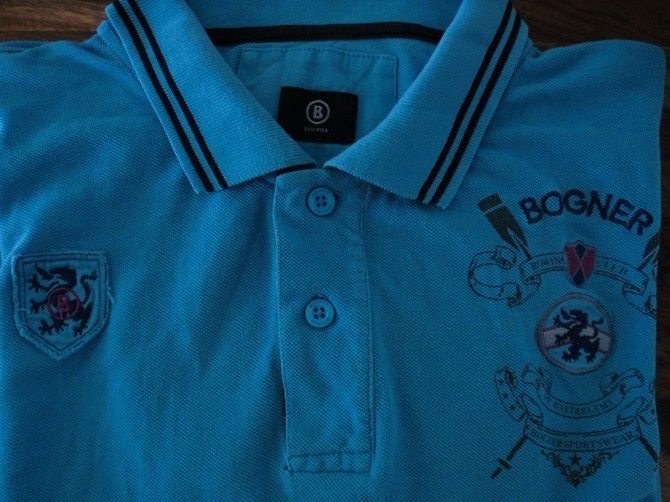 Bogner Herren Poloshirt Polohemd Hemd Tshirt Türkis Gr. 58 / XXL