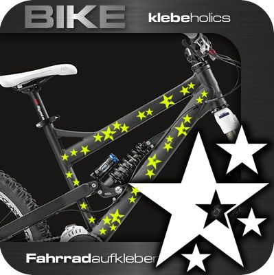 A539  Sterne Fahrradaufkleber  Bike Stern Fahrrad Rad