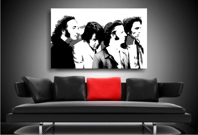 Bild auf Leinwand Beatles 80x60cm Kunstdruck als Wandbild k. Poster
